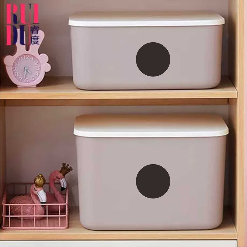 PARLAIM 3 Inch Round Permanent Adhesive Color Cod Dot Stickers 500 per Dispenser Box Roll dots Label Inventory Circle Stickers (Black) - Image 4